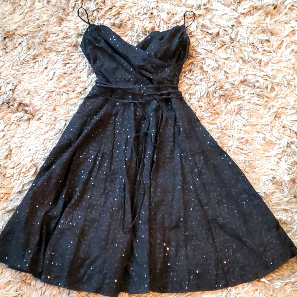 Y2K Faux wrap prom dress
